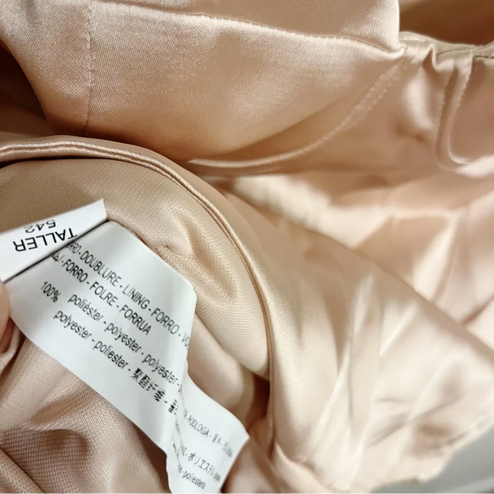 Zara Champagne Satin Effect Bustier Bodysuit. Size Large. NWT. - Picture 5 of 9